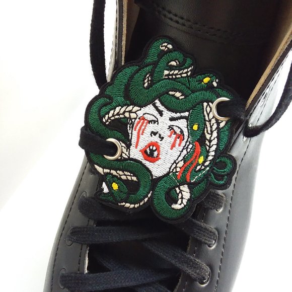 greenirishmoon Accessories - 2/$18 Medusa snakes roller skate shoelace patch charm